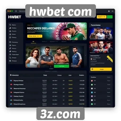 Interface do usuário no site hwbet com